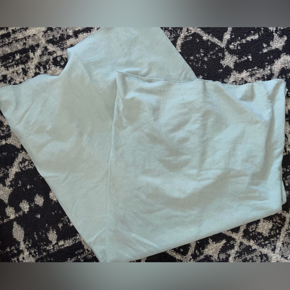 sage green swaddle/receiving blanket